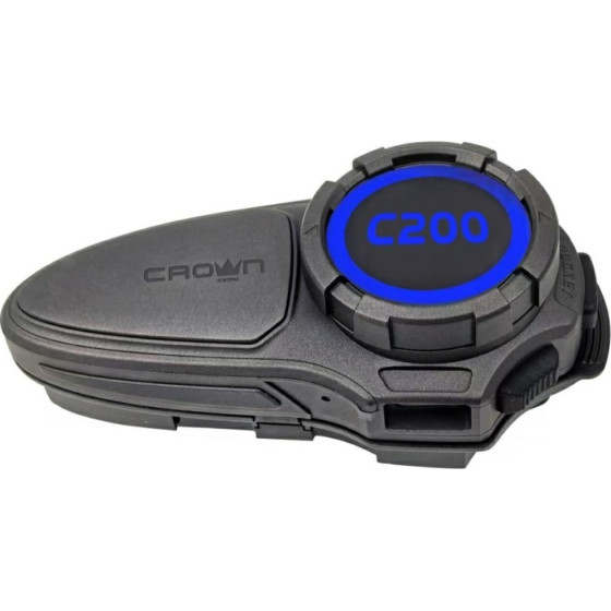 Crown Motorcycle Intercom Mesh Bluetooth Black - (C200)