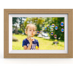Wozinsky 10.1 Digital Photo Frame With Frameo 32GB App - Light Brown - (WRC-32)