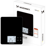 Wozinsky Smart Kitchen Scale With Digital Display, Bluetooth App - Black - (WIK-10)