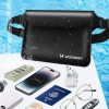 Wozinsky Waterproof Pvc Waist Bag - Black - (WWS-01)