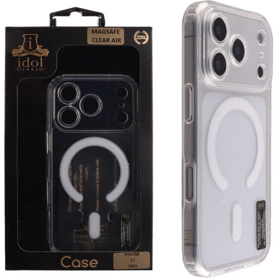 Idol 1991 ���� Iphone 17 Pro 6.3'' Magsafe Antishock Clear Air Back Cover Tpu Full Camera Protection �������