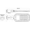 Aca Led Street Luminaire 150W 18000LM 2200K 140x90? Class I 230V Ac IP66 - (NORD15022)