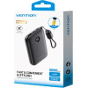 Vention 10000mAh Powerbank 2xUSB-C 1xUSB-A 22.5W, Black - (FKAB0-C)