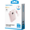 Vention 10000mAh Powerbank 2xUSB-C 1xUSB-A 22.5W, Pink - (FKAP0-C)