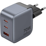 Vention 70W Gan Pd Charger 1x USB-A 2x USB-C Bk - (FEXH0-EU)