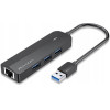 Vention Hub 5w1 Usb 3.0 + Adapter Gigabit Ethernet - (CHNBB)