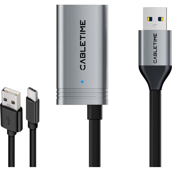 Cabletime ������� ���������� Usb CT-AMAFA3, active, 5Gbps, 5m, ����� - (CT-AMAFA3-AG5)