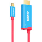 Cabletime ������� USB-C �� Hdmi CT-CMHD4P, 4K/60Hz, PD100W, 2m, ������� - (CT-CMHD4P-PB2)
