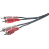 Vivanco Audio Connection Cable 2x Rca Plug To 2x Rca Plug 1.2m - (VVAX2RCA12MMK)