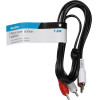 Vivanco Audio Connection Cable 2x Rca Plug To 2x Rca Plug 1.2m - (VVAX2RCA12MMK)
