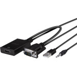 Vivanco Compact Adapter Hdmi / Vga 0.1m - (ITADVGAHDMIMFK)