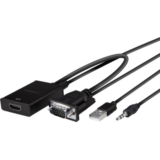 Vivanco Compact Adapter Hdmi / Vga 0.1m - (ITADVGAHDMIMFK)