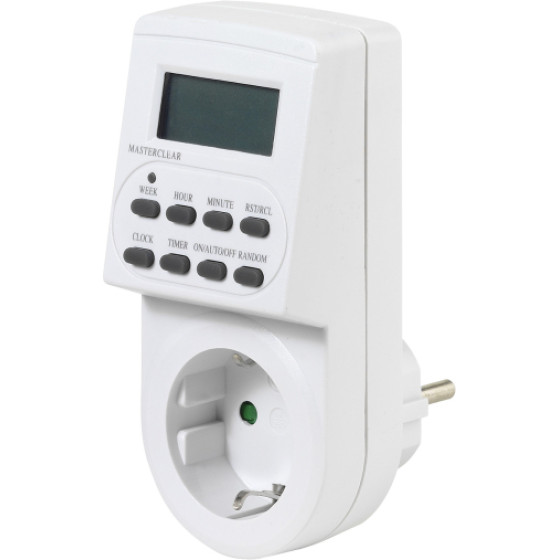 Vivanco Digital Timer Socket White - (LSCHUTIMERDIG)