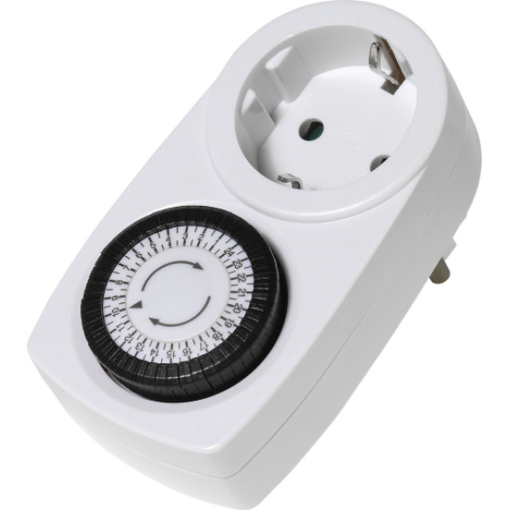 Vivanco Mechanical Timer Socket White - (VVELTIMERSCHW2)