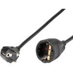 Vivanco Schuko Extension 1.5mm 3M Black - (ELEXTSCH3016K)
