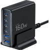 Tech-Protect DC160W-Gan 6-Port Desktop Charger Pd 160W / QC3.0 BLACK
