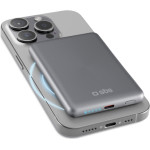 SBS Powerbank 5000 Mah Compatible With Magsafe 15W Type C 20W Silver - (EBB5000MAGSLIM)