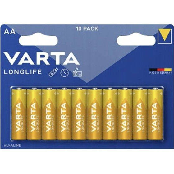 Varta Longlife Aa Battery 10pCs - (4106101761)