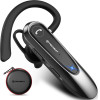 Techsuit - Premium Bluetooth Headset Airtalk - Bluetooth, 20 Hours Talk Time, Type-C, Lightweight, Dual Mic - Black - (CB2)