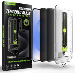 Techsuit - [Fingerprint Unlock Compatible] Titanglass Crystalhd (2 pack) - Samsung Galaxy S26 - Privacy