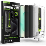 Techsuit - [Fingerprint Unlock Compatible] Titanglass Crystalhd (2 pack) - Samsung Galaxy S26 Plus - Privacy