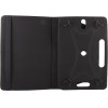 Volte-Tel ���� Tablet 8.0'' - 11.2'' (25,4cm x 18cm) Universal Leather Book Rotating Stand BLACK