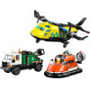 Lego City Airplane, Service Truck And Hovercraft Rem - (60505)