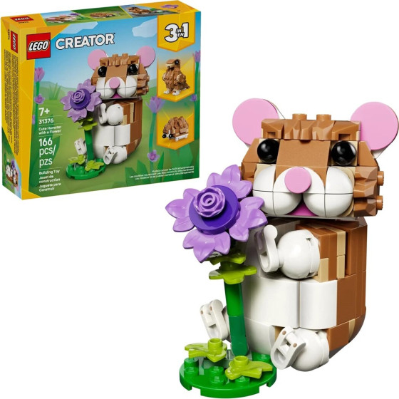 Lego Creator 3 In 1 Cute Hamster With a Flower - (31376)