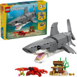 Lego Creator 3 In 1 Fierce Shark With a Treasure Chest - (31381)