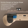 8BItdo Ultimate 2C Wireless Controller ��� Windows/Android (2.4Ghz/Bluetooth/Hall Effect ������/������ Rumble) Brownie - (05004)
