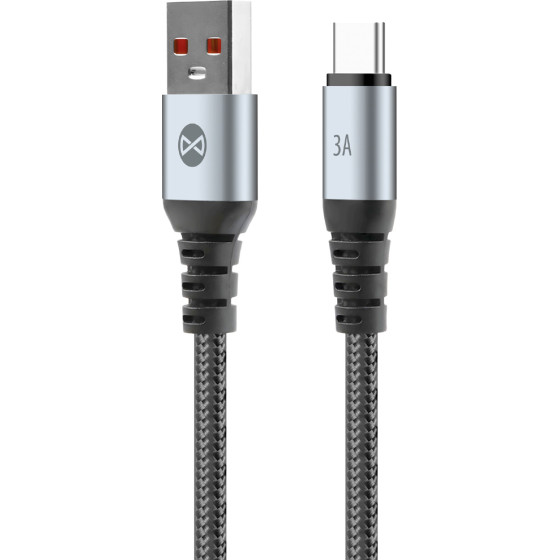 Forever Braix Cable Usb - USB-C 1,0 m 3A black