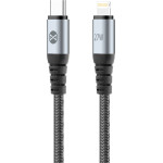 Forever Braix Cable USB-C - Lightning 1,0 m 27W black