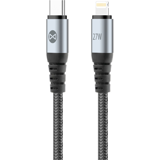 Forever Braix Cable USB-C - Lightning 1,0 m 27W black