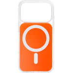Clear Fusion Mag Cover Case Compatible With Magsafe For Iphone 15 Hermes Orange OEM
