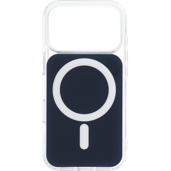 Clear Fusion Mag Cover Case Compatible With Magsafe For Iphone 15 Navy Blue OEM