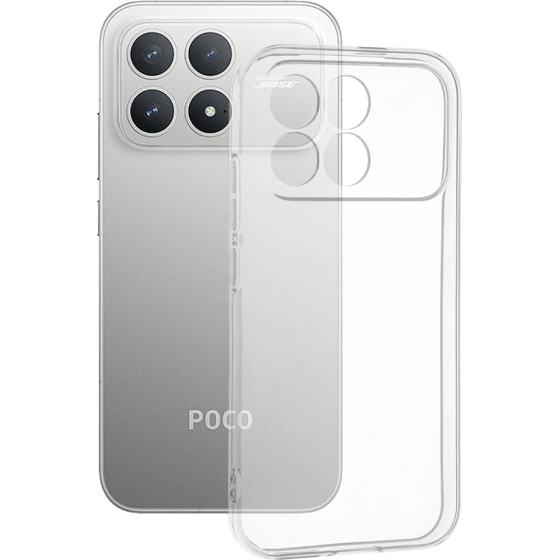 Techsuit - Clear Silicone - Xiaomi Poco F8 Pro - Transparent