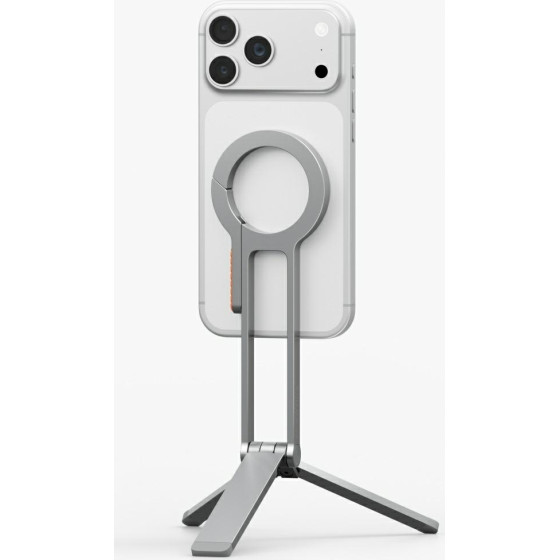 UNIQ Magnetic Mount Arcus Tripod Stand Silver - (UNIQ-ARCUS-STEELVOLT)