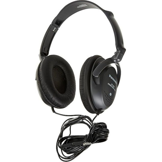 Panasonic Wired Headphones Jack 3,5 + Adapter RP-HT225 black