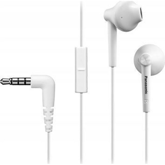 Panasonic Wired Headphones RP-TCM55E white