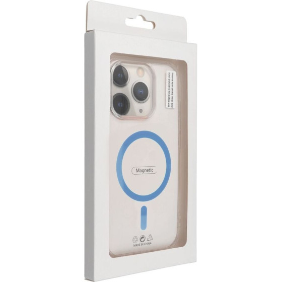 Drop Glue Colorful Ring Mag Cover Compatible With Magsafe For Samsung A27 Light Blue OEM