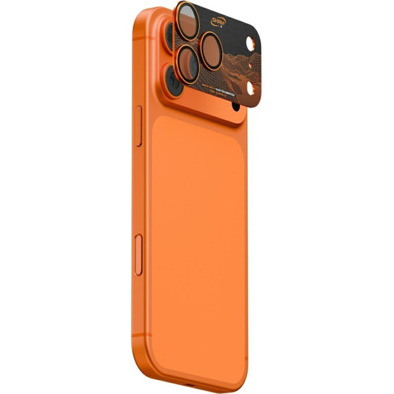 Skinarma Camera Lens Glass Sonix Full Aluminium For Iphone 17 Pro Orange - (SK-IP17PRO-LENS-SONIX-ORG)