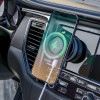 Dudao Car Holder With 15W Wireless Charger, Magsafe Compatible, With Automatic Suction Cup - Black - (F24MAX)
