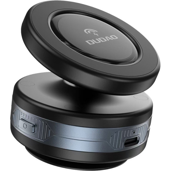 Dudao Car Holder With 15W Wireless Charger, Magsafe Compatible, With Automatic Suction Cup - Black - (F24MAX)