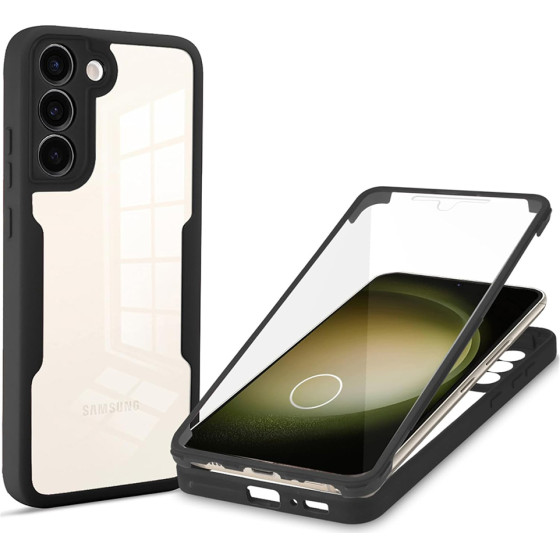 Techsuit - Colorverse 360 Series + Screen Protector - Samsung Galaxy S23 Plus - Black