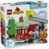 Lego Duplo Town: Fire Truck With Hose And Firefighter (10473)