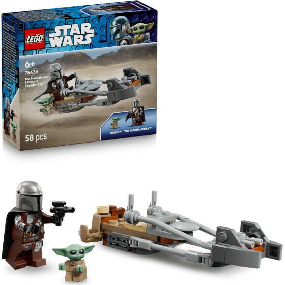 Lego Star Wars(TM): The Mandalorian & Grogu�s Speeder Bike(TM) (75436)