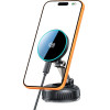 Tech-Protect MM25W-V8 QI2.2 Magnetic Magsafe Windshield & Dashboard Car Mount Wireless Charger 25W BLACK