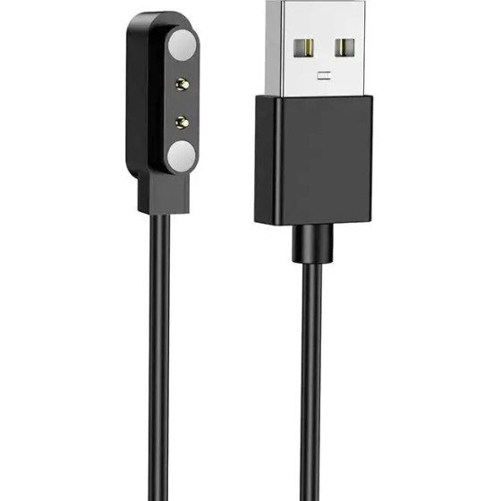 Hoco Charging Cable For Smartwatch 0,6 m Y34 / Y37 / Y41 black