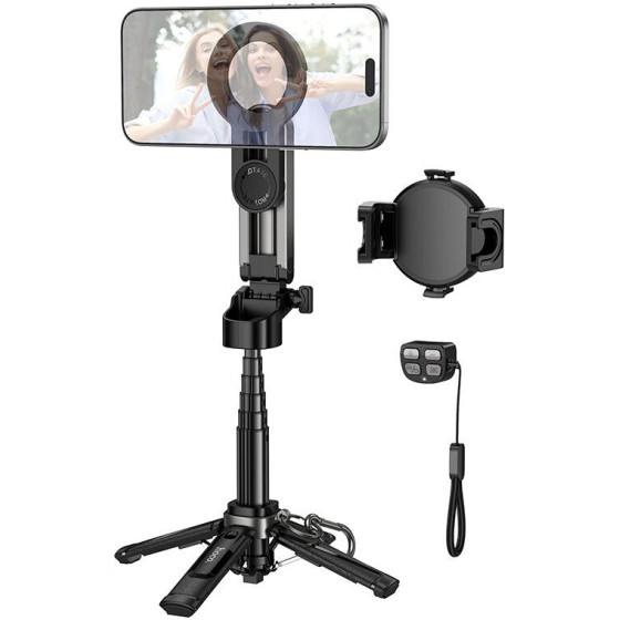 Hoco Live Stand With Magnetic And Universal Hilder With Remote Control K27 Pro czarny