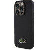 LACOSTE Case Iconic Petit Pique Crossbody Cord Magsafe For Iphone 15 Pro Max Black - (LCHMBCP15XPVCK)